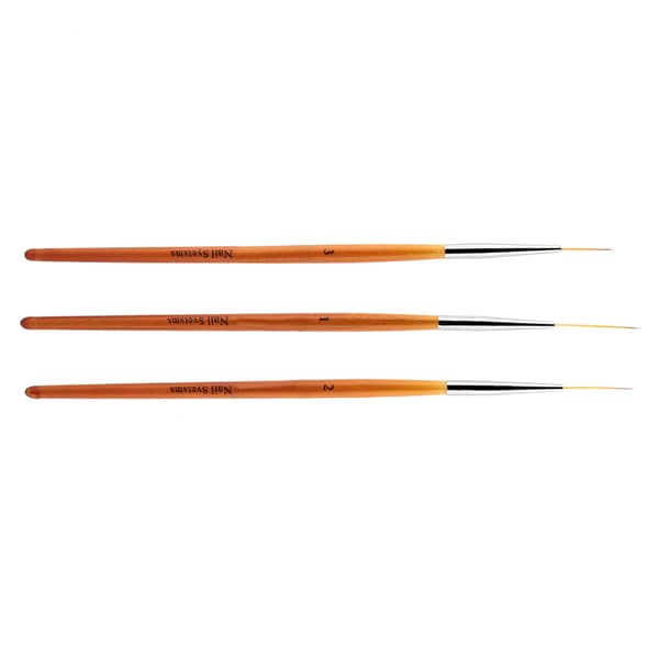 3-pack nagelkonstlinje-penna för målning och prickning