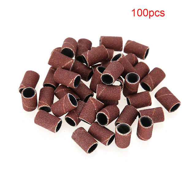 100 st Nagel Slipband Manikyr Pedikyr Nagelfräsmaskin Tillbehör