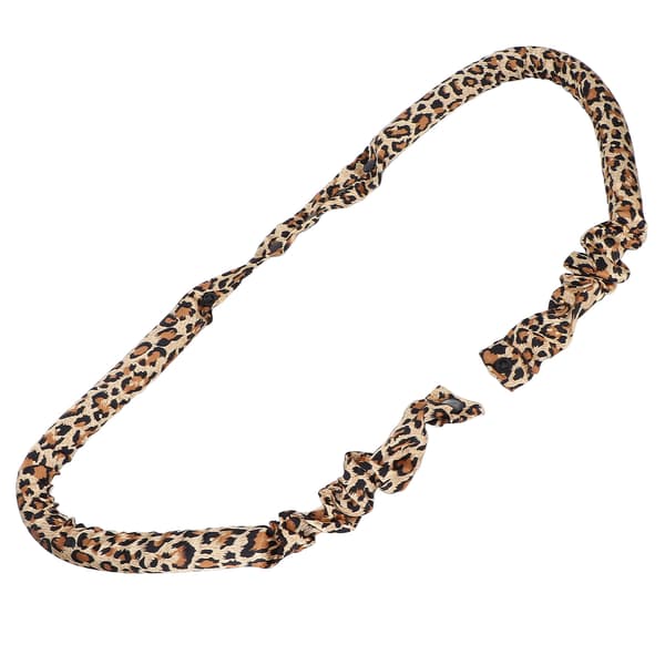 Värmefri Locktångsdiadem EVA-skum Mjuk Bomull Sov DIY Lockar Rullar Hårstilverktyg Leopardmönster