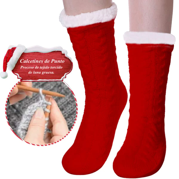 1 Par Julstrumpor i Tjock Korallfleece