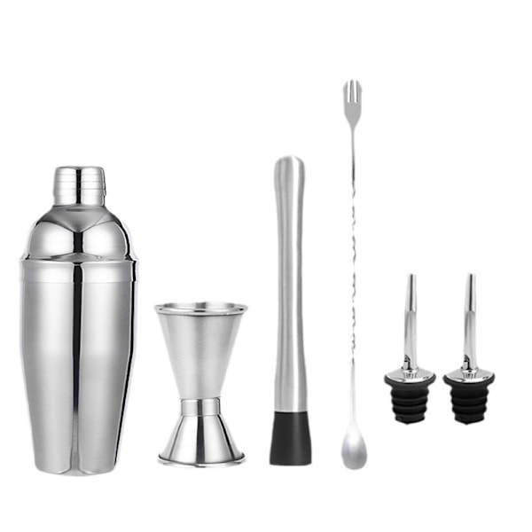 Vinskakare set, rostfritt stål, shakerkopp set 6pcs 750ML