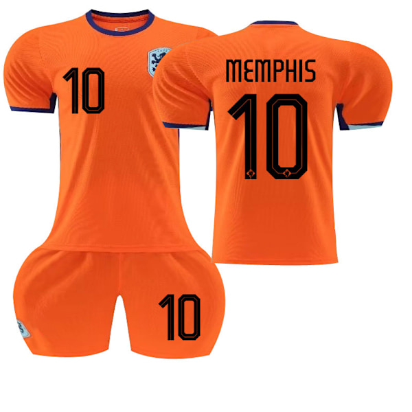2024 EM-tröjor och fotbollströjor set Netherlands No. 10 XL