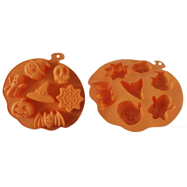 3D 7-siffrig Halloween Silikon Chokladkakaform Bakform