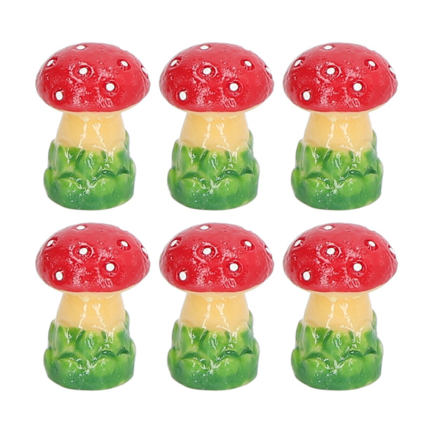 30 st Miniatyr Svampfigurer Söta DIY Harts Mikrolandskap Trädgård Miniatyr Svamp Ornament
