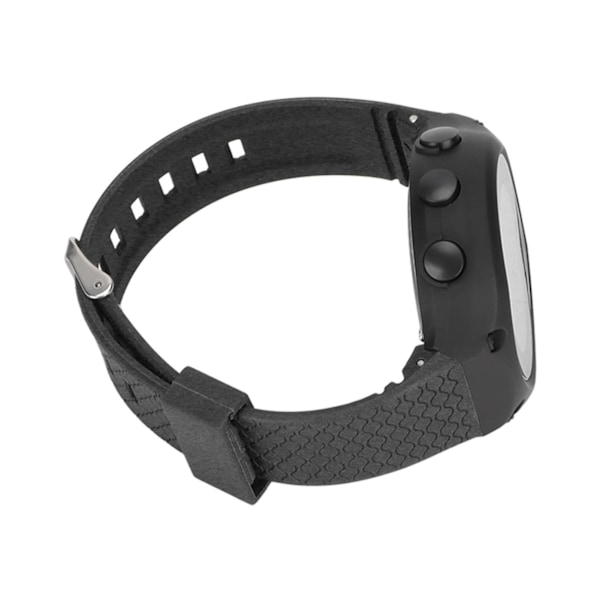 Sportklocka Vattentät LCD Bakgrundsbelyst Display Digital Intelligent Klocka för Män Löpning Cykling Daglig Svart Urtavla Svart Armband