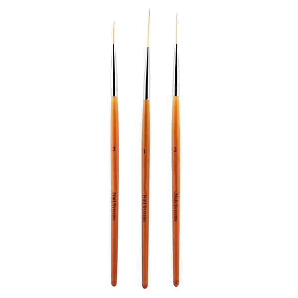 3-pack nagelkonstlinje-penna för målning och prickning
