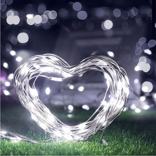 6 st 2 m 20LED ljusslingor vita lampor dekoration