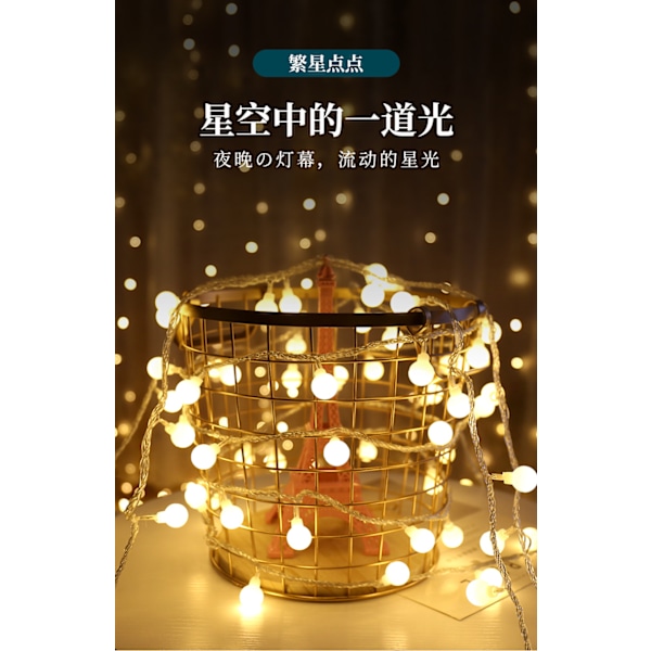 6m LED String Lights Juldagen Camping Dekorativ Lights