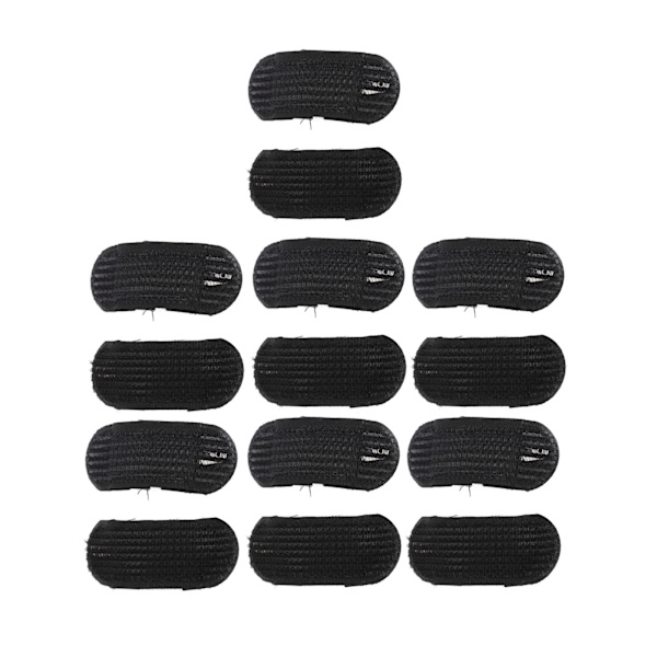7 Par Hårkuddar för Volym Svart Spårfria Osynliga Fluffiga Hårkuddar för Kvinnor Flickor DIY Frisyr