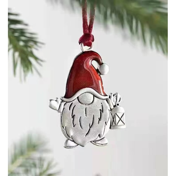 Julgransdekorationer, julhängen, snögubbehängen i metall E