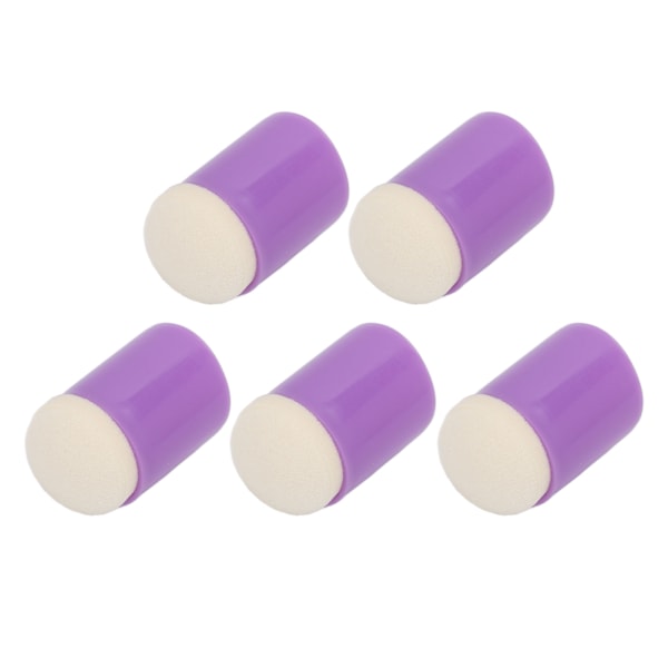 20 st DIY Finger Svamp Applikator Runda Huvudöverdrag Mörka Ringar Mini Svamp Applikator Set