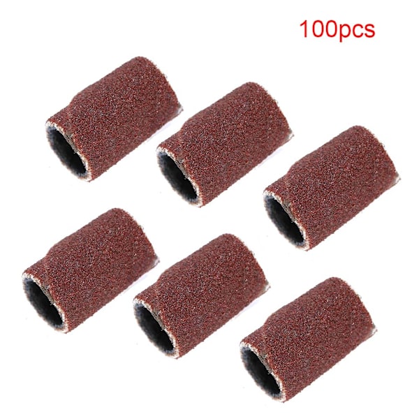 100 st Nagel Slipband Manikyr Pedikyr Nagelfräsmaskin Tillbehör