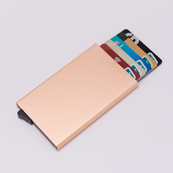 Pop-up Kortfodral med RFID-Signalblockering gold