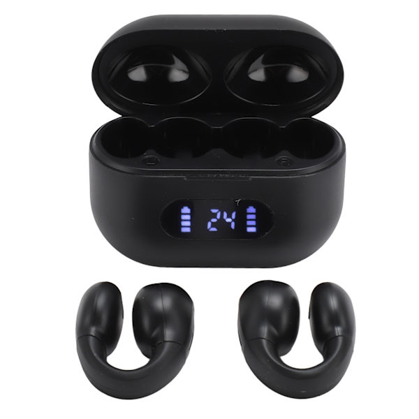 Öronklämma Bluetooth-hörlurar Öppet öra Låg latens Brusreducering Klämma på Trådlösa hörlurar med LED-strömindikator