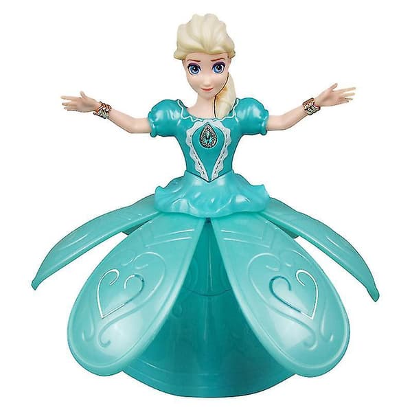Snödockor som dansar, snurrar, sjunger, blinkar med julklappar blue
