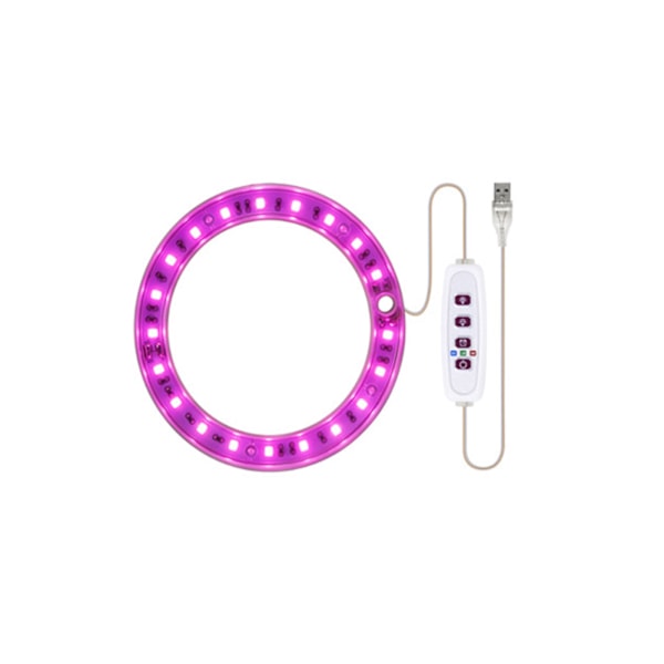 LED Växtlampa 5 Dimbara Lägen Timer USB LED Växtlampa för Sukkulenter Krukväxter