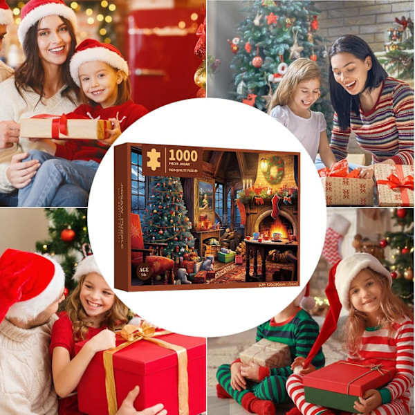 Adventspussel 1000 st Julkalenderpussel Countdown Calendar Countdown Box Pussel för vuxen barn A