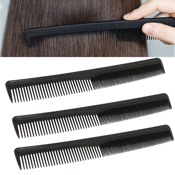 Hårkam med Dubbla Tänder Frisör Grooming Kam Salong Antistatisk Frisör Styling Kam