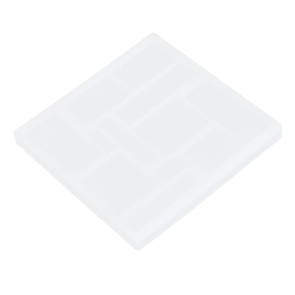 Pussel Silikonform 12 Hål Geometrisk Pusselspel Formbricka för DIY Epoxihantverk