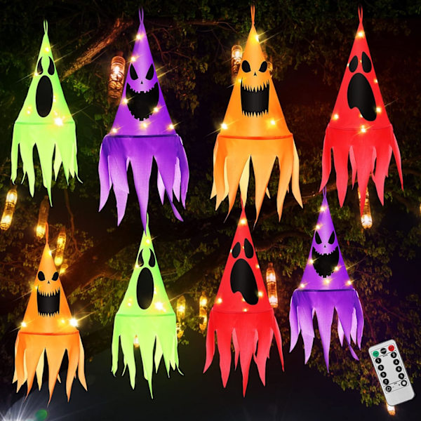 Halloween-hattar lysande dekorationer