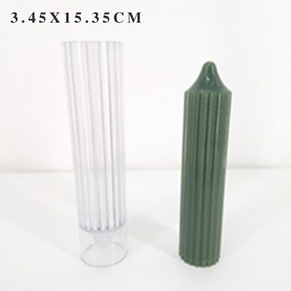 Form för Ljustillverkning Randig DIY-Ljusbehållare 3.5x25.6cm