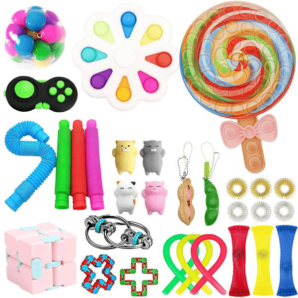 30-pack Pop it-set med sensoriska leksaker för vuxna
