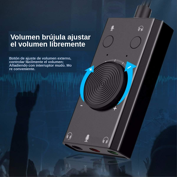 Extern USB-ljudkort Gratis Enhetsljudadapter