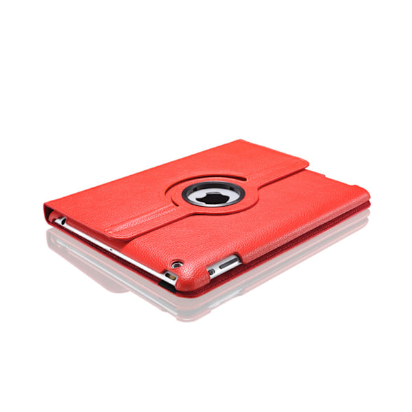 iPad Air 6 Fodral Skyddande Tablettfodral iPad 9.7-tums Rotera Läderfodral Pro11 Lychee Mönster 10.2 red IPad Pro (9.7-inch)