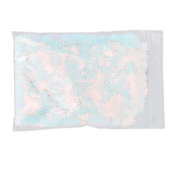 Nagelglitter Sekvenser Trendiga Glittrande Snöflingaformade Nagelkonst Pailletter Dekorationer för Fest 1.8oz