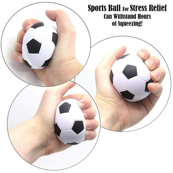 6cm Fotboll Stressboll för Barn Långsamt Stigande Roliga Leksaker Stressavlastande Leksak för Barn och Vuxna