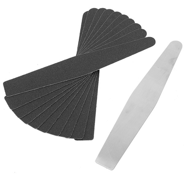 Utbytbara Nagelsandpapper Bar i Rostfritt Stål Slipband Nagelverktyg Polering Naglar Konstverktyg 2#