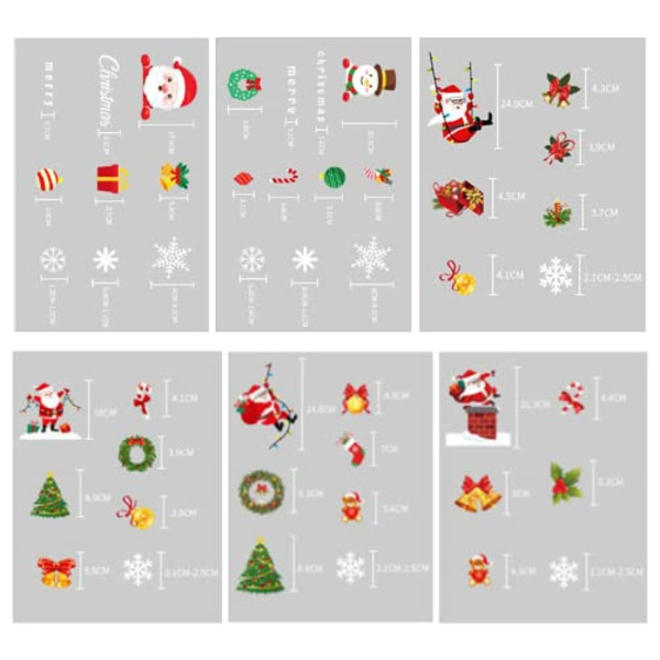 Juldekoration för fönster, Juldekaler, Juldekaler för fönster 1