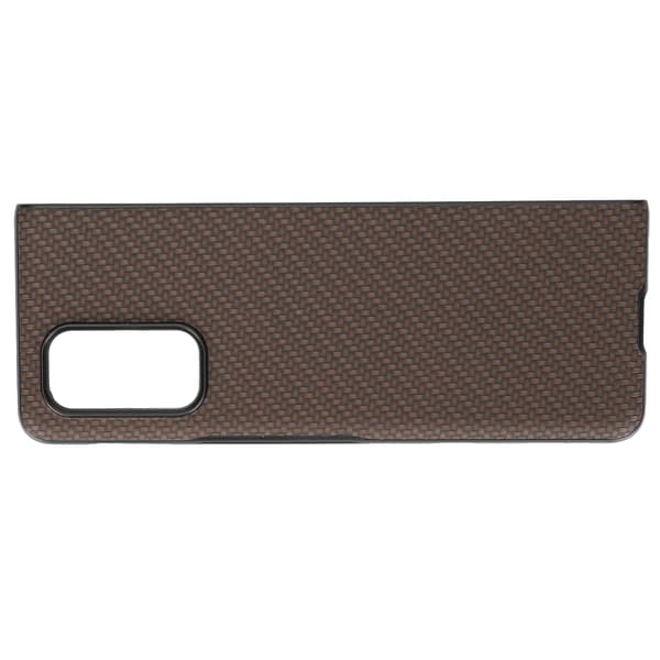Kolfiber-Texturerat Telefonfodral för Xiaomi MIX FOLD ABS Smartphone Skyddsfodral Brun