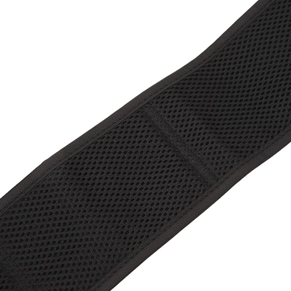 Löparmidjeväsk Multipla Fack Elastisk Andningsbar Tunn Lätt Jogging Midjebälte med Reflekterande Remsa Svart