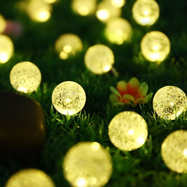 Solcellsstränglampor LED-pärlor Bollar Lampor 30 LED 8 lägen