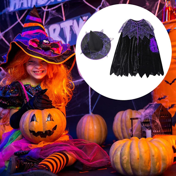 Häxa Halloween-kostymer för flickor