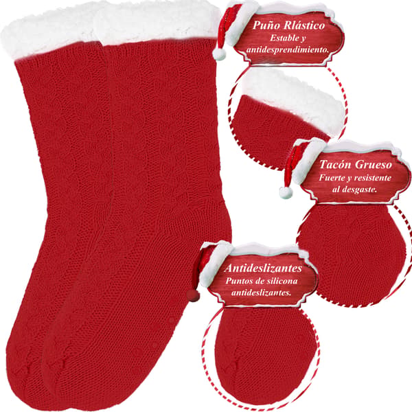 1 Par Julstrumpor i Tjock Korallfleece