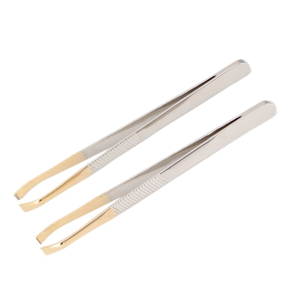 2 st Eyebrow-pincetter för kvinnor, precisionspincetter, dagliga skönhetsverktyg för inåtväxande hår, ögonbryn, ansiktshår