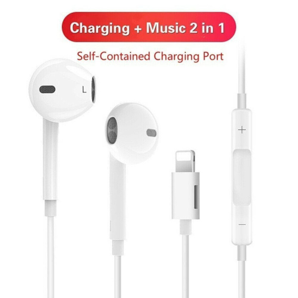 Lightning Bluetooth-hörlurar med kabel