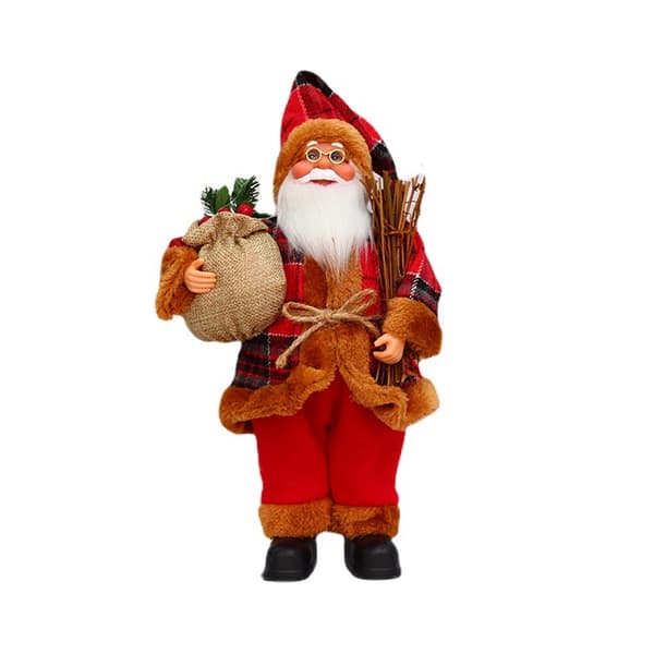 Jultomte Docka för Skyltfönster Dekoration 30cm Stående Jultomte 30cm E