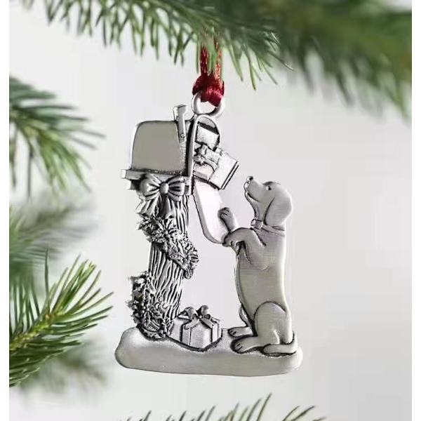 Julgransdekorationer, julhängen, snögubbehängen i metall G