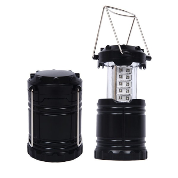 Solcellsdriven LED-lykta USB-laddningsbar Tältlampa