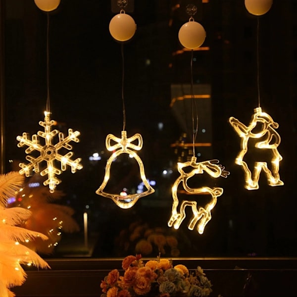 Julbelysning LED Julsugkoppsljus Älgklocka Rumsparti Julfestival Dekorativ Polaris