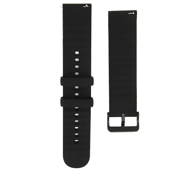 Justerbart Silikonarmband för Amazfit GTS 3/GTS 3 PRO Andningsbart Smartwatch Armband Svart
