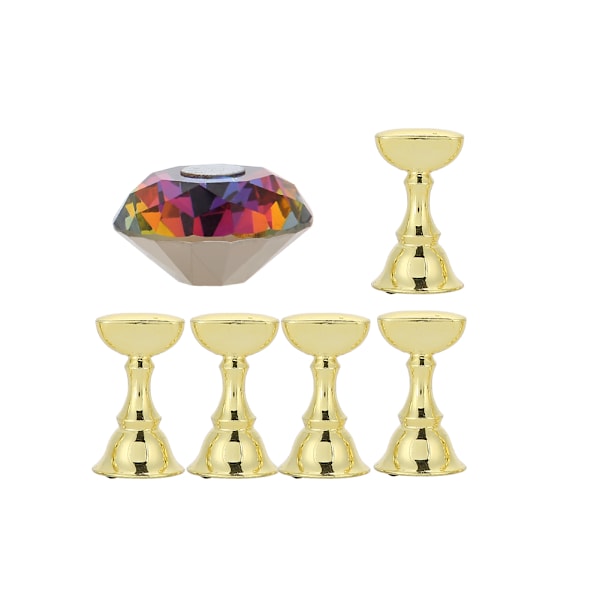 Nagelhållare Falska Nagelspetsar Övningsställ Kristallbas Hållare Nagelkonst Display Manikyr #1