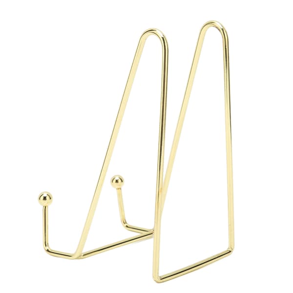 Nagelkonst Displaybräda Stativ Stabil Elegant Metall Multifunktionell Bildramshållare Stativ Guld