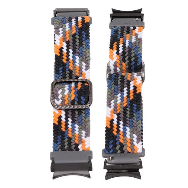 Armband i elastiskt nylon, flätad och justerbar, för Galaxy Watch 4 - Denimfärg