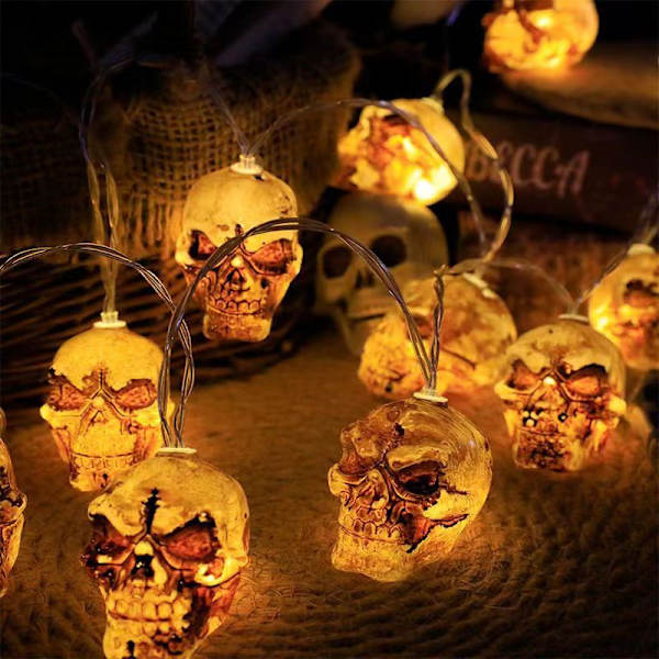 Halloween Skelett Skalle Ljusslingor 3m 30LED