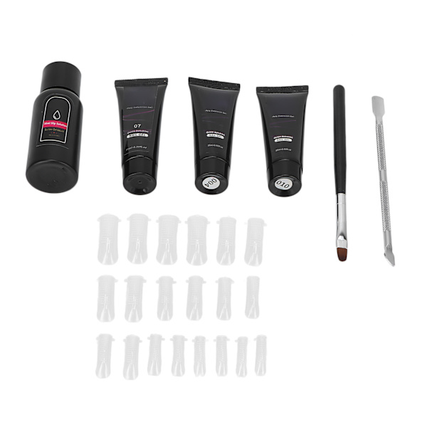 Förlängningslimset DIY 30ml Förlängningslimverktyg Set Present till Nagelkonst Nybörjare Älskare