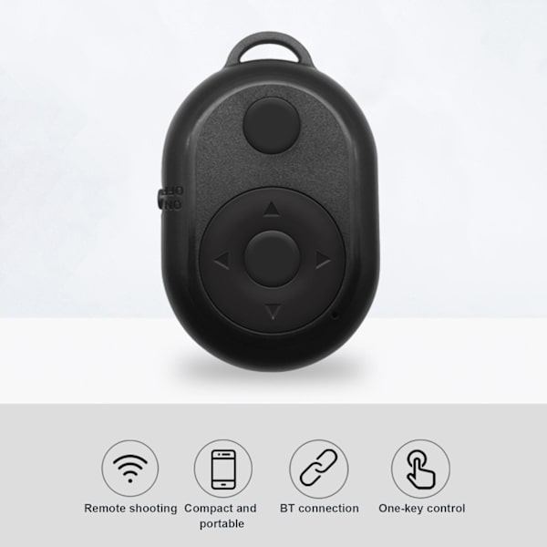 Trådlös Bluetooth-fjärrkontroll för slutare, paus, uppspelning och sidvändning Kompatibel med TikTok